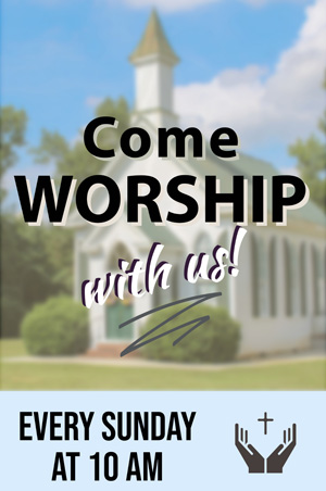 Come worship with us at New Hope Church!